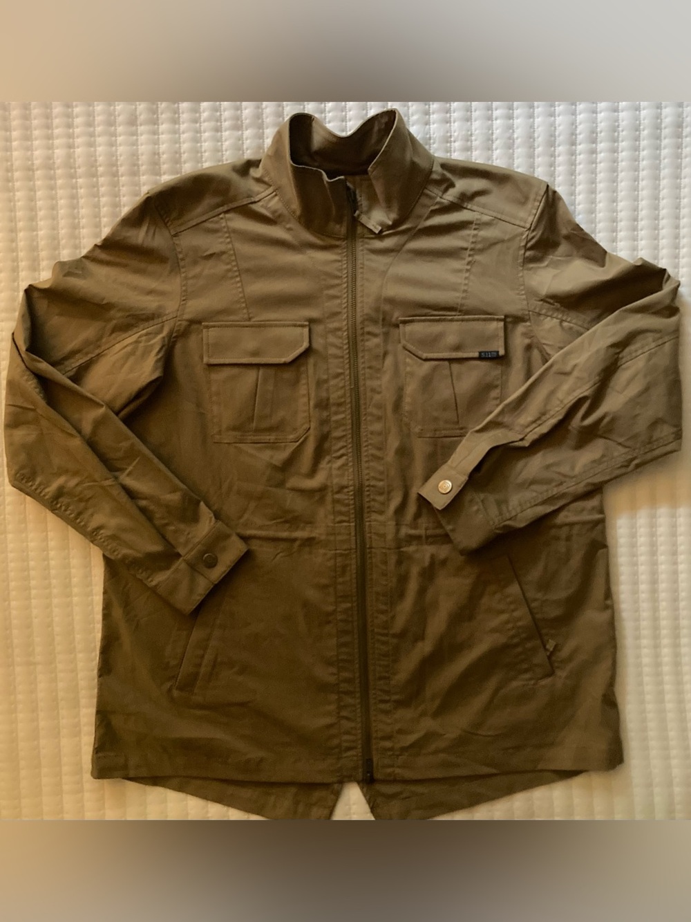 5.11 Tactical Tatum Field Jacket Womens XL Brown Full Zip Utility Military 68007